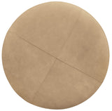 Cashiers - Cocktail Ottoman - Chestnut / Vintage Ecru