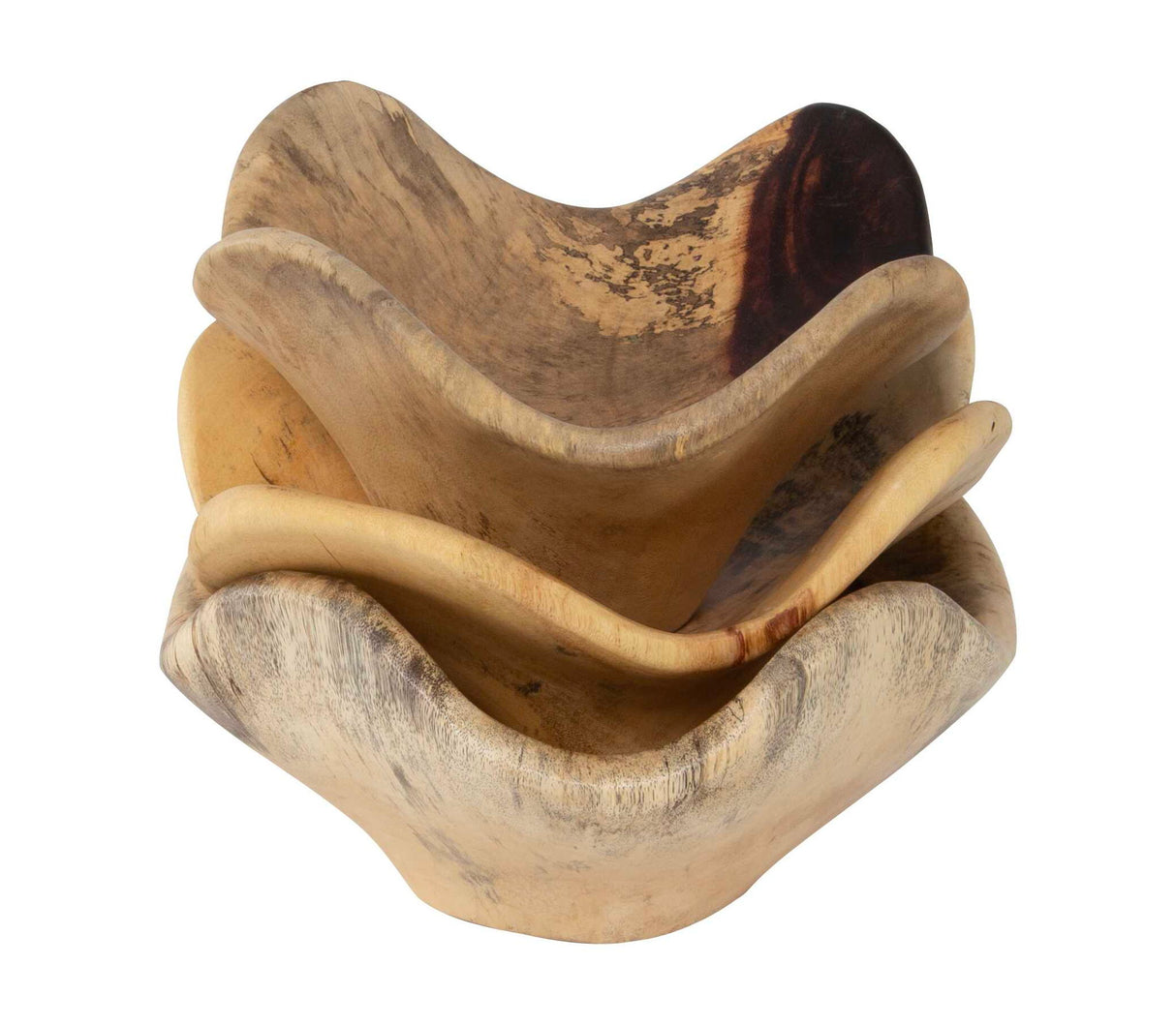 Tamarine - Wood Wall Art, Set Of 3 - Light Brown