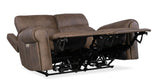 SS - Duncan Power Loveseat With Power Headrest & Lumbar - Dark Brown