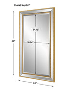 Wall Mirror - Gold