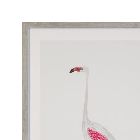Vintage - Flamingo II Framed Print - Pink