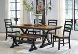 Wildenauer - Brown / Black - Dining Room Side Chair (Set of 2)