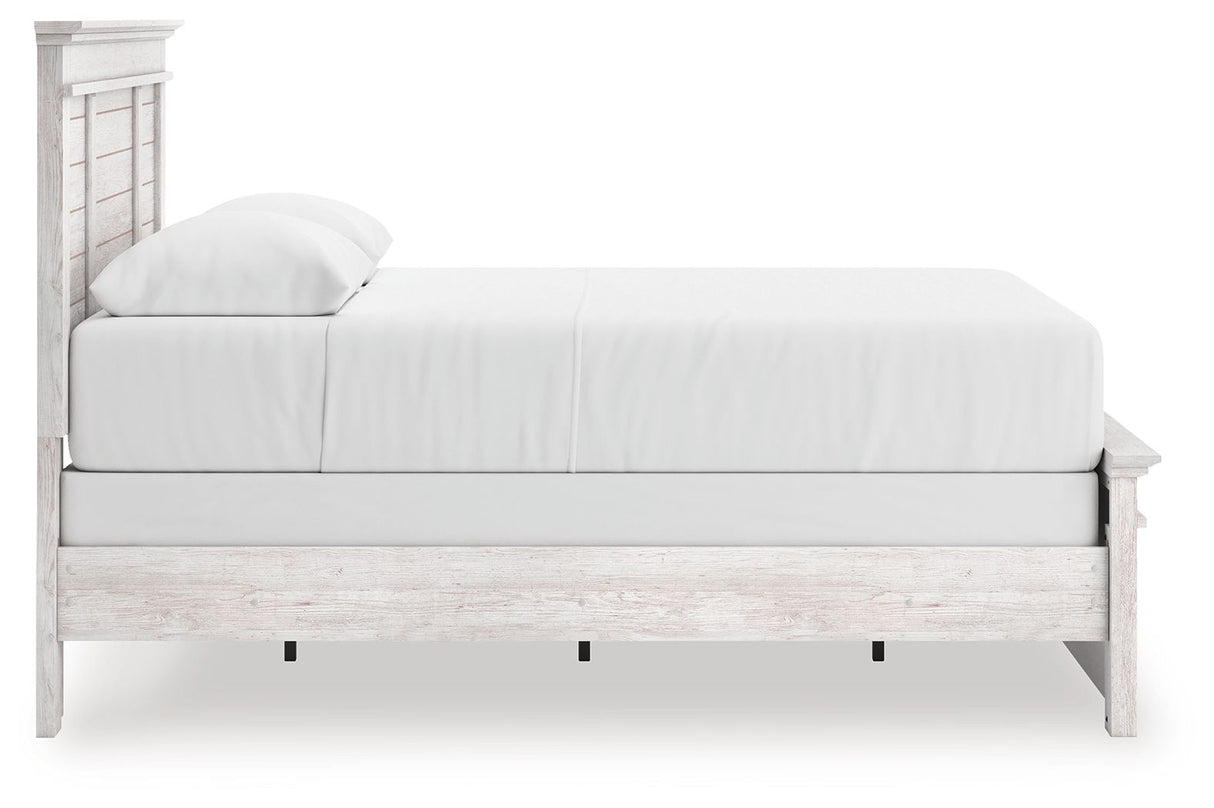 Makidern - Queen Panel Bed - Whitewash