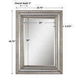 Seymour - Mirror - Antique Silver