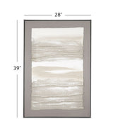 Zole I Framed Canvas - Gray