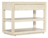 Cascade - 1-Drawer 1-Shelf Nightstand - Beige