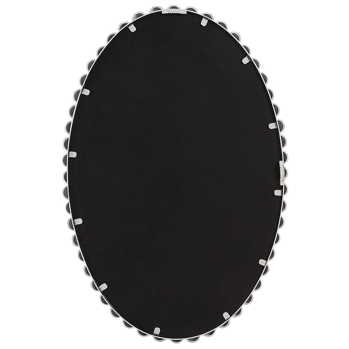 Serna - White Oval Mirror