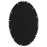 Serna - White Oval Mirror
