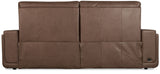 MS - Simone ZG 2 over 2 Power Sofa With Power Headrest and BT speaker - Brown