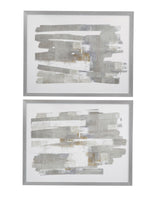 Continuous - I Framed Print - Gray