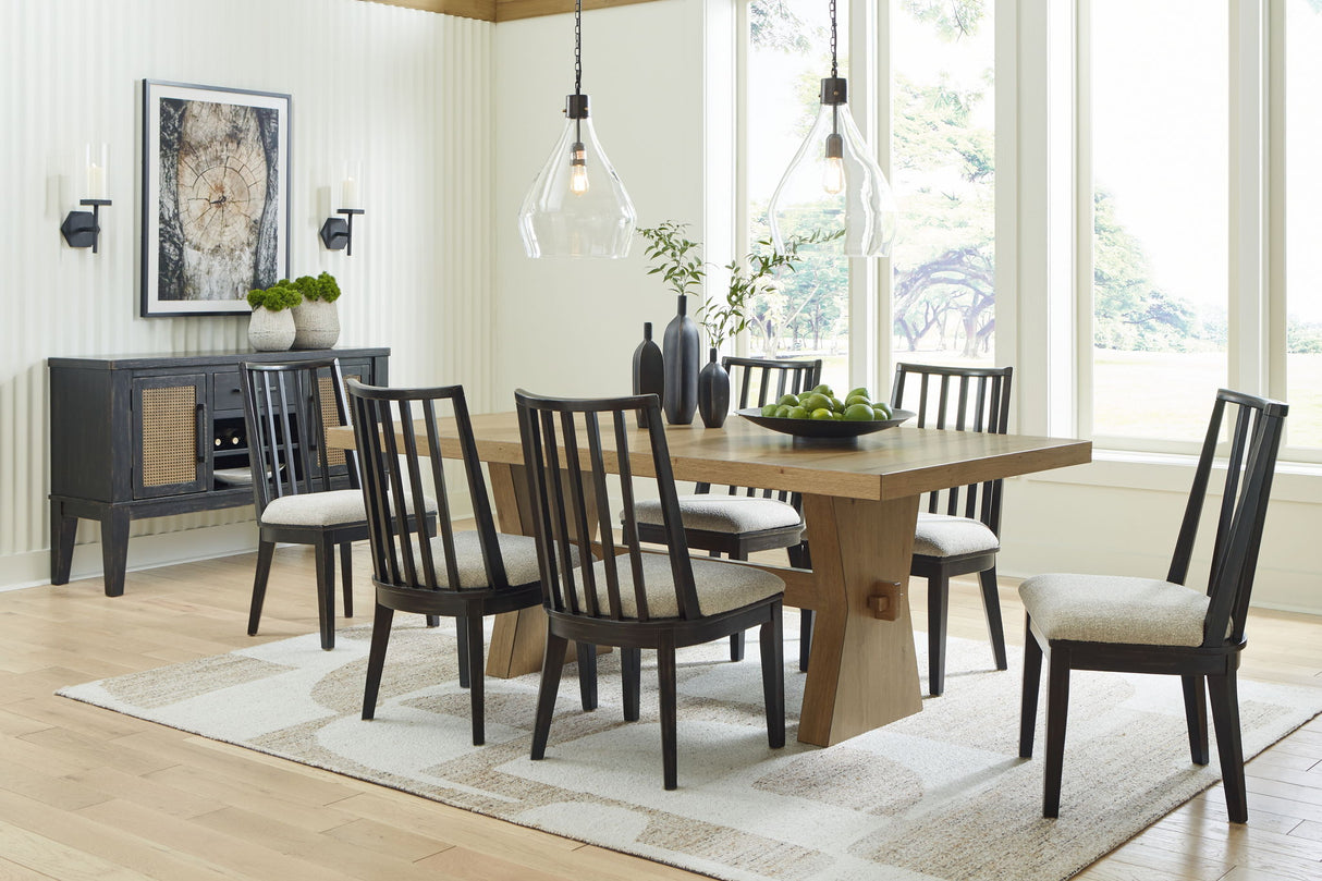 Galliden - Black - Dining Upholstered Side Chair (Set of 2)