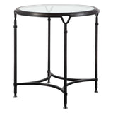 Samson - Glass Side Table - Black