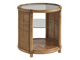 Key Biscayne - Tortuga Round End Table - Light Brown
