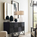 Mystere - Framed Contemporary Print - Black