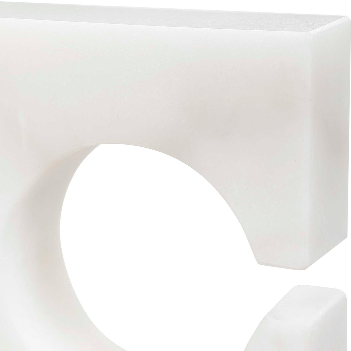 Clarin - Bookends, Set Of 2 - White & Gray