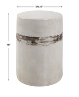 Comanche - White Ceramic Garden Stool