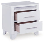 Jarlee - 4 Pc. - King Panel Bed, Dresser, Mirror And Nightstand - White