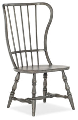 Ciao Bella - Spindle Back Side Chair - Speckled Gray