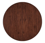 Charleston - Round Pedestal Dining Table With 1-20" leaf - Dark Brown