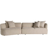 Danica - 2 Piece Sectional (Left Short Chaise, Right Long Chaise) - Beige / Gray