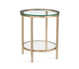 Anderson - Round End Table - Gold