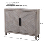 Adalind - Washed Accent Cabinet - White Washed