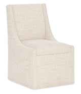 Eleana - Castered Side Chair - Beige