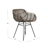 Ryanne - Arm Chair - Brown