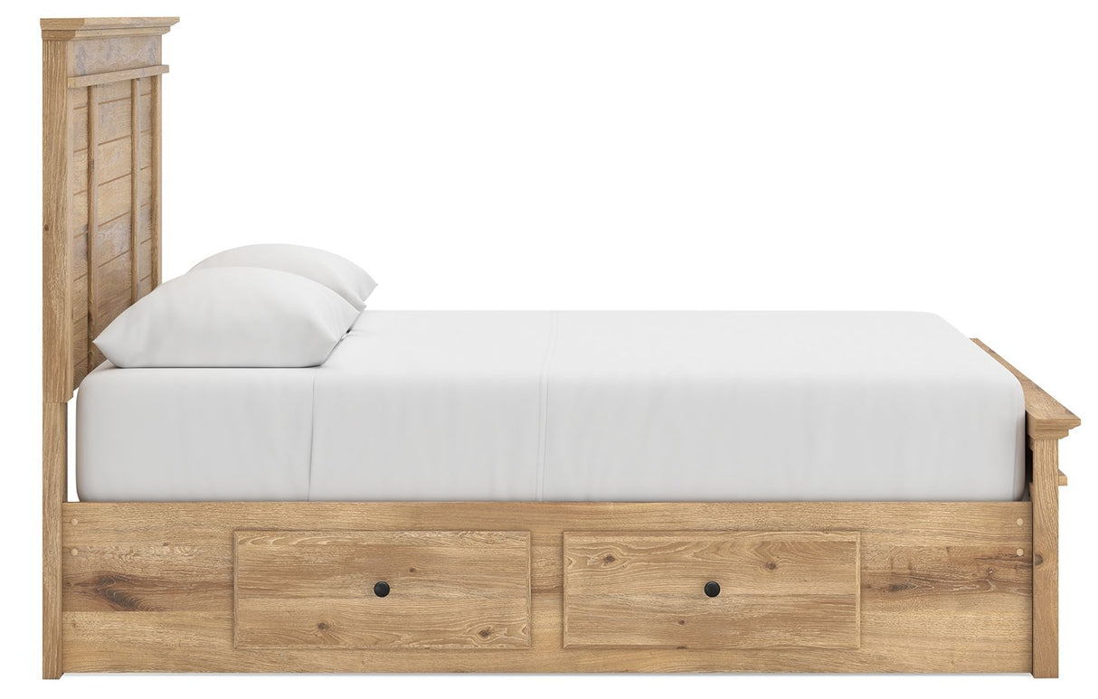 Makidern - Panel Storage Bed With Under Bed Storage Unit