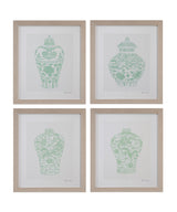 Mint Vases III Framed Print - Green
