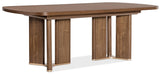 Eleana - Rectangle Dining Table With Two Leaves - Medium Wood