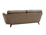 Lexington Leather - Kahn Leather Sofa - Dark Brown