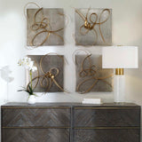 Harmony - Metal Wall Art, Set Of 2 - Gold