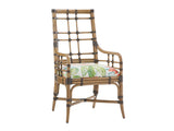 Twin Palms - Seaview Arm Chair - Light Brown / Green