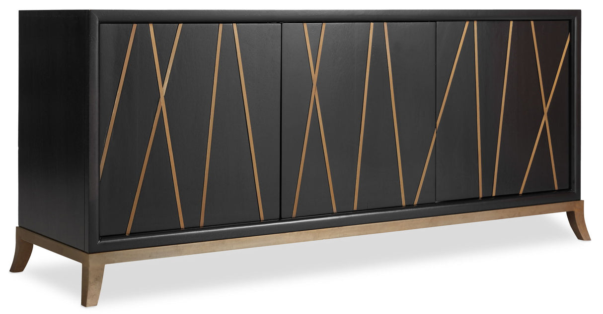 Commerce And Market - 64" Entertainment Console - Black
