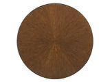 Island Fusion - Meridien Round Dining Table With Wooden Top - Dark Brown