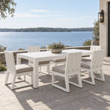 Newport - Rectangular Extension Dining Table - Satin White