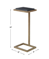 Martini Table - Antique Gold