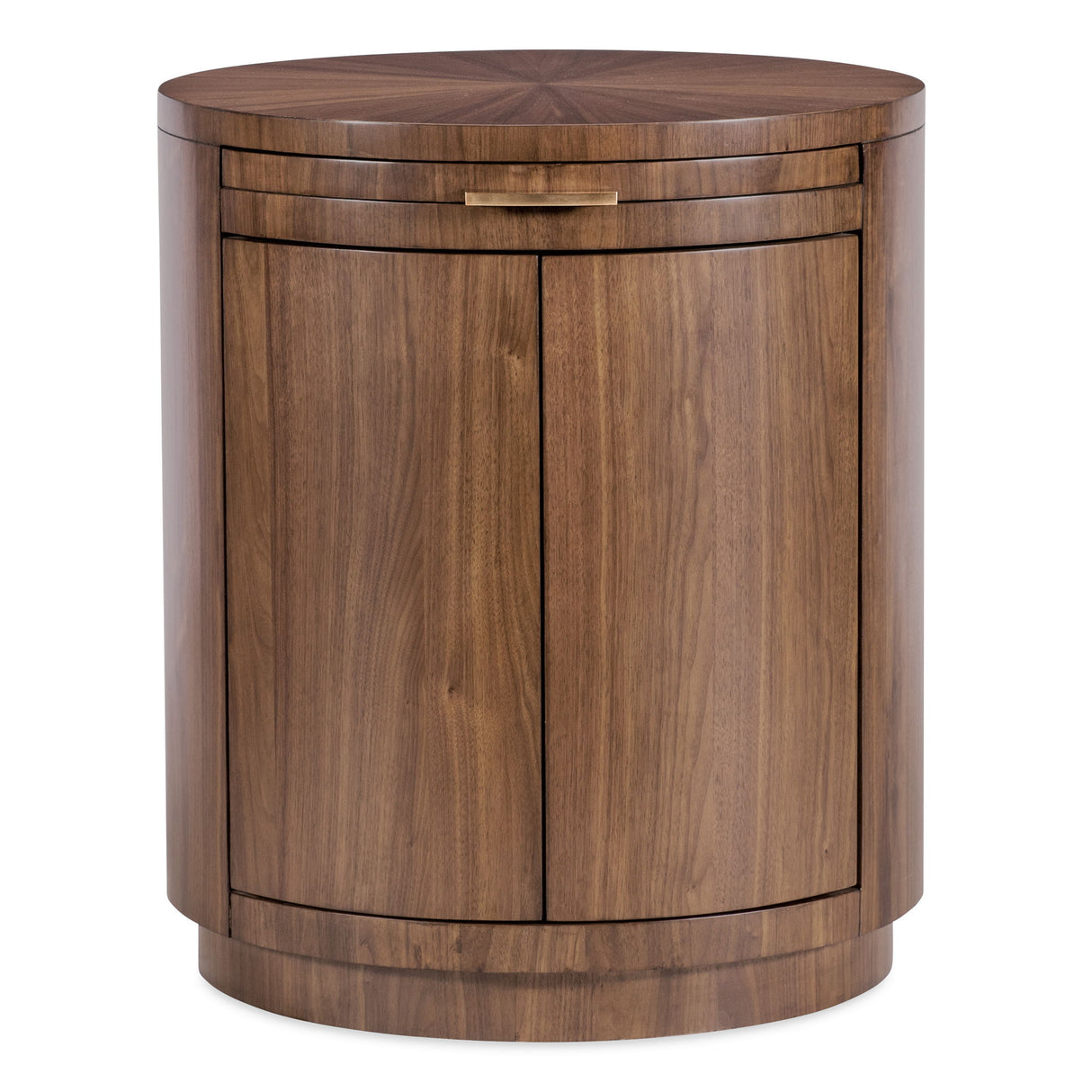 Eleana - Round Nightstand - Medium Wood