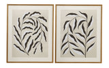 Emerging Weeds I Framed Print - Gray