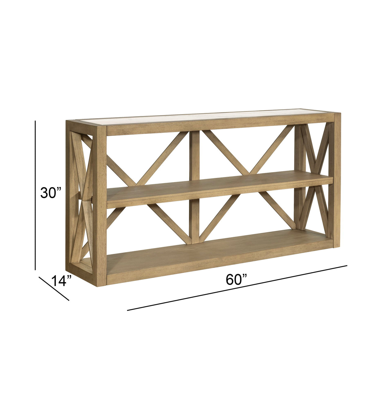 Holden - Console Table - Rustic Blonde