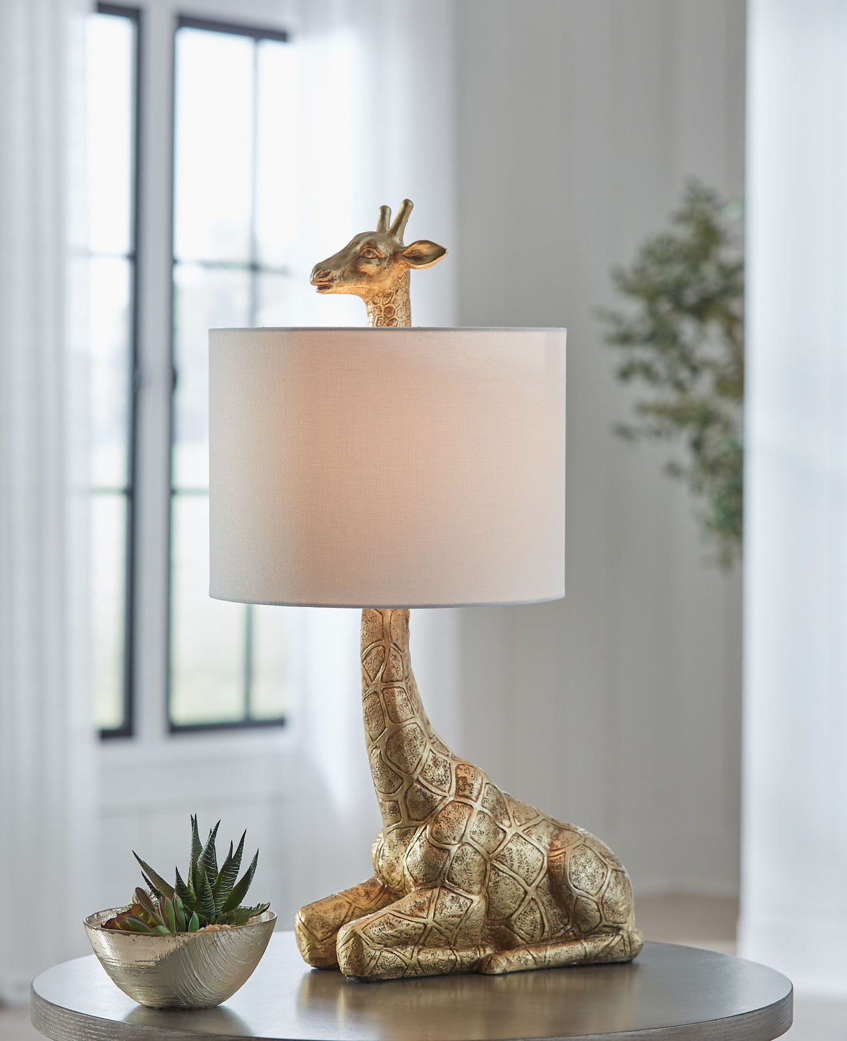 Ferrison - Poly Table Lamp - Gold Finish