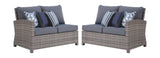 Salem Beach - Gray - 3 Pc. - Sectional Lounge