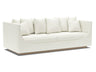 Artistica Upholstery - Claudette Bench Seat Fabric Sofa