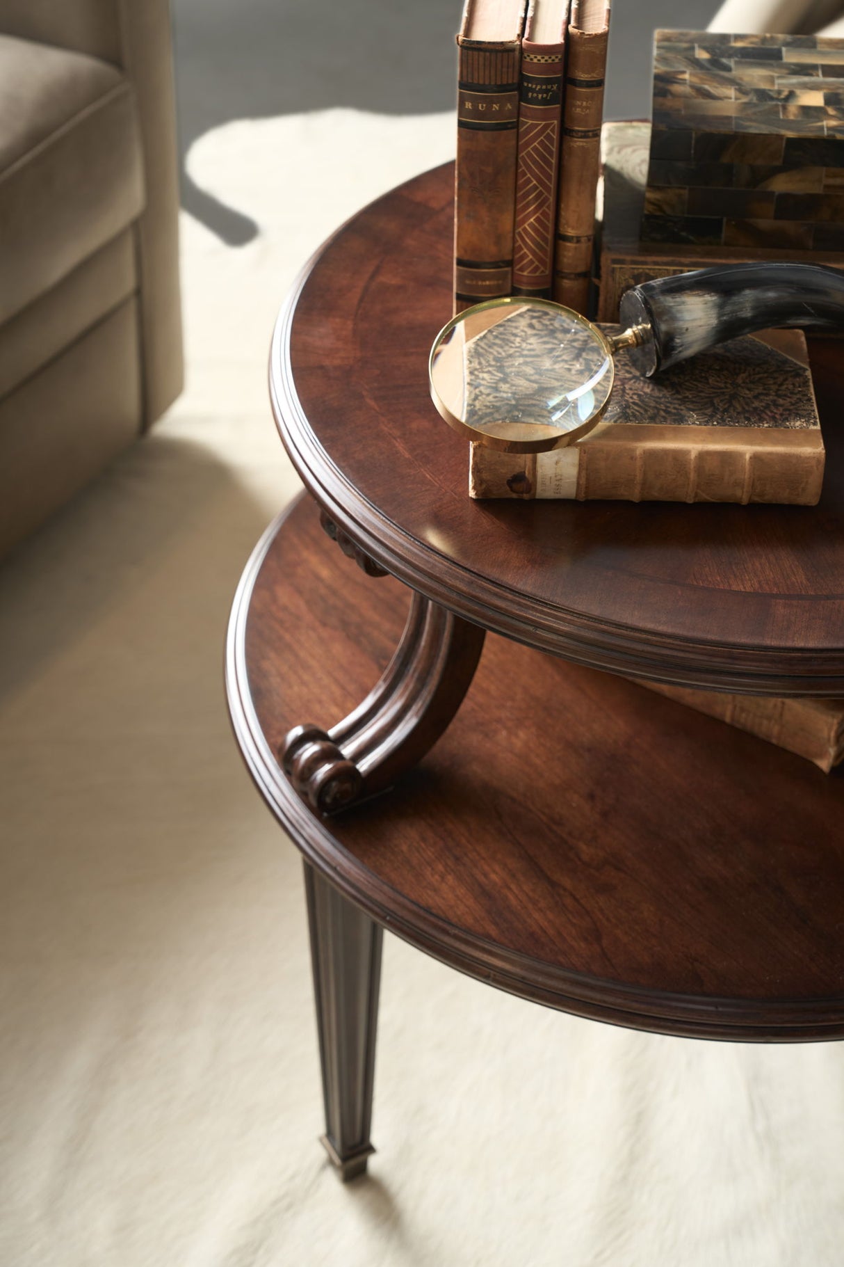 Charleston - Side Table - Dark Brown