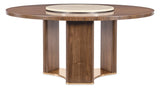 Eleana - Round Dining Table - Medium Wood