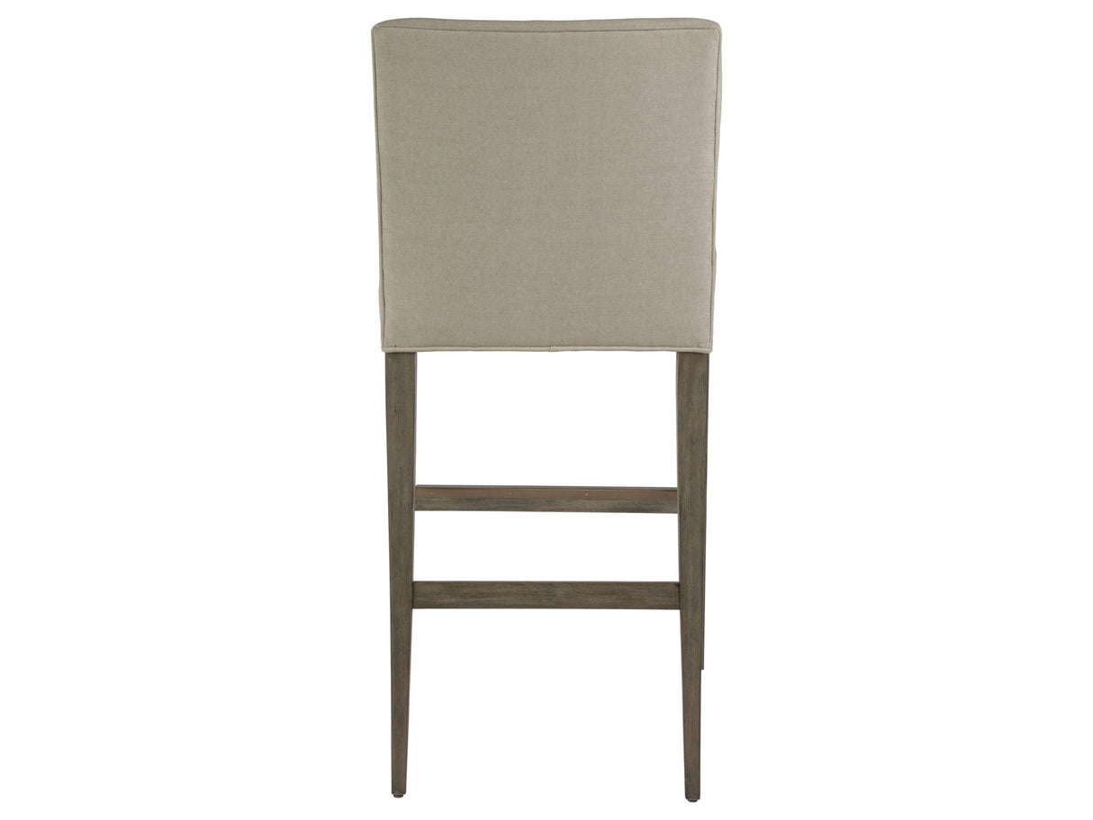 Cohesion Program - Madox Upholstered Low Back Barstool - Gray