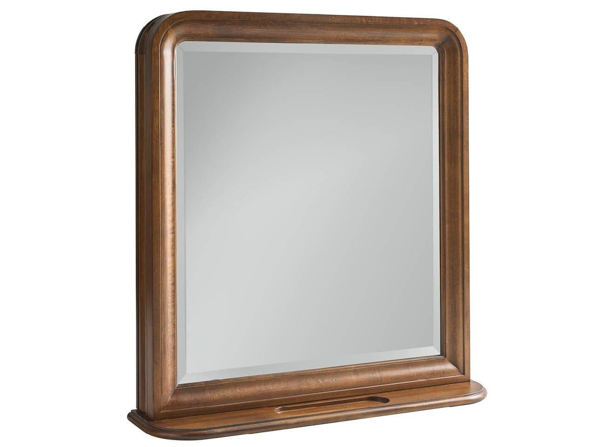 New Lou - Vertical Storage Mirror - Dark Brown