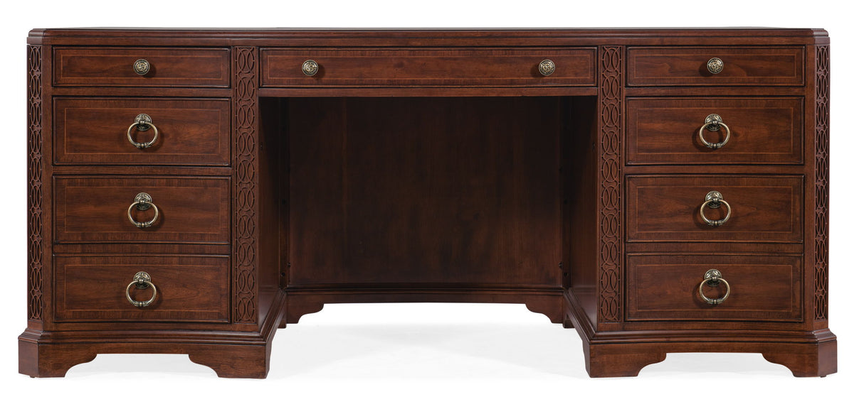 Charleston - Executive Desk - Dark Brown