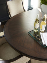 Silverado - Palo Alto Round Dining Table - Dark Brown